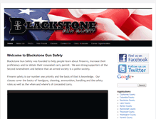 Tablet Screenshot of blackstonegunsafety.com